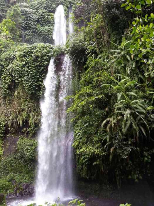 Hidden waterfalls within Rinjani National Park.